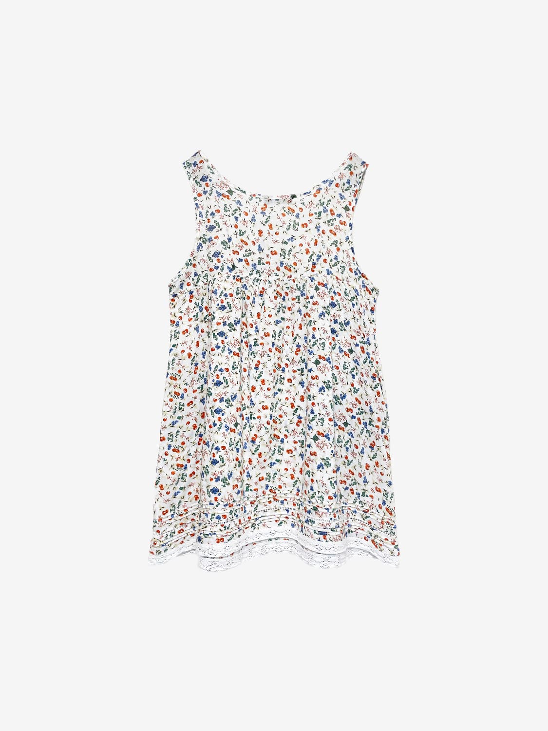Floral Cotton Long Sleeveless - Ivory 상품이미지7