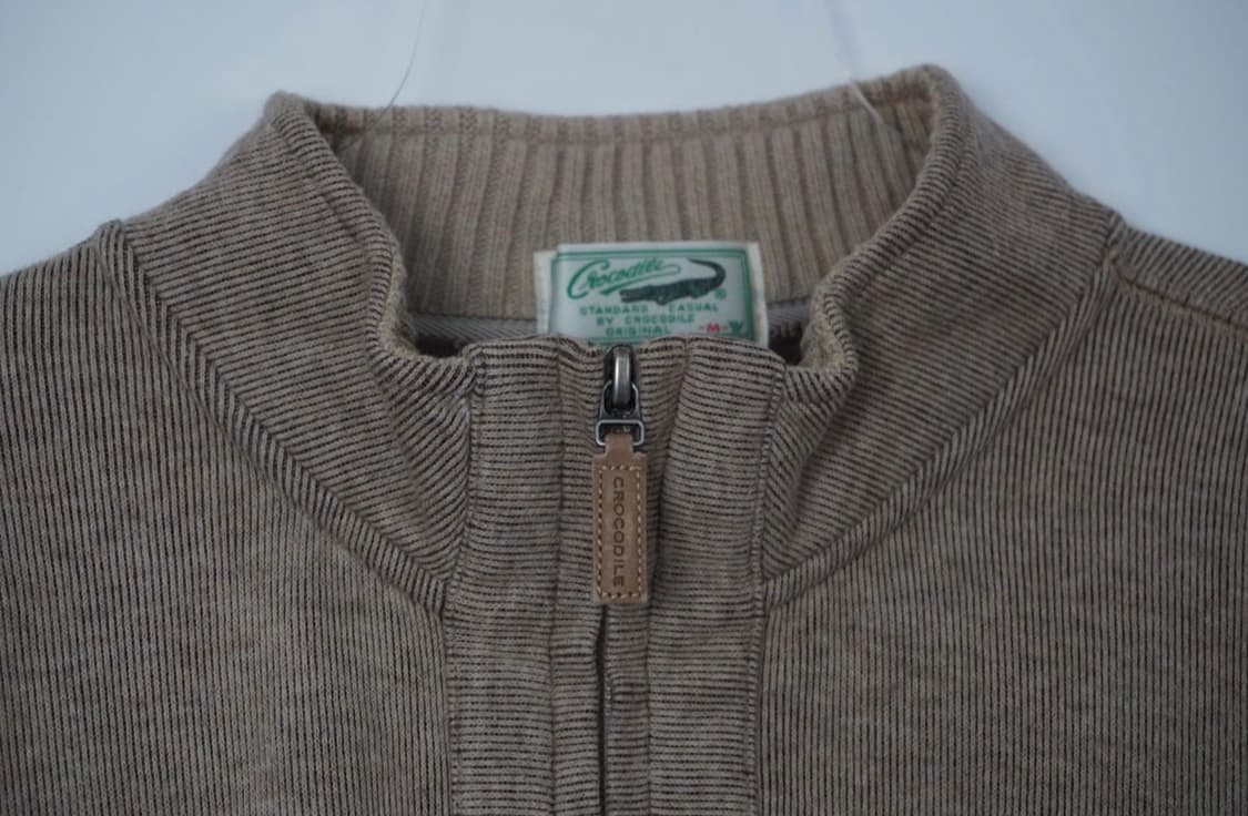 CROCODILE 크로커다일 코튼 100% 혼방 집업 가디건 상품이미지3