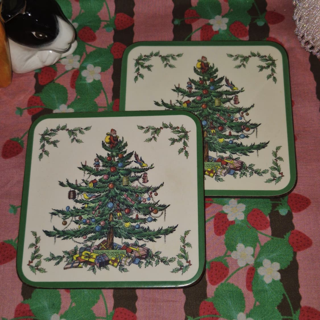 70s 영국 핌피넬 오리지널 크리스마스 코스터 6p 세트 상품이미지7