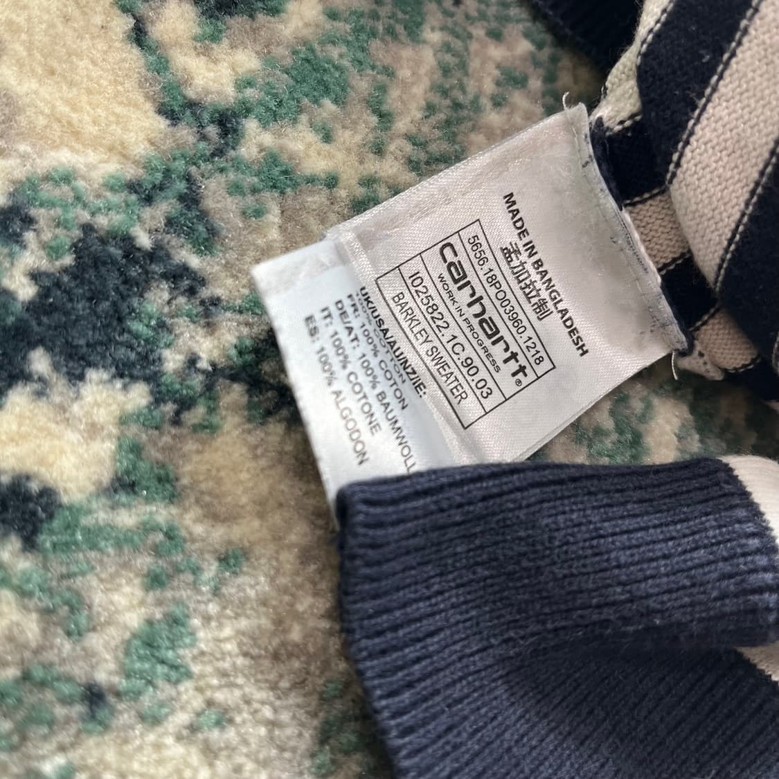 Carhartt 칼하트 스트라이프 코튼 롱 슬리브 니트(S) 상품이미지3