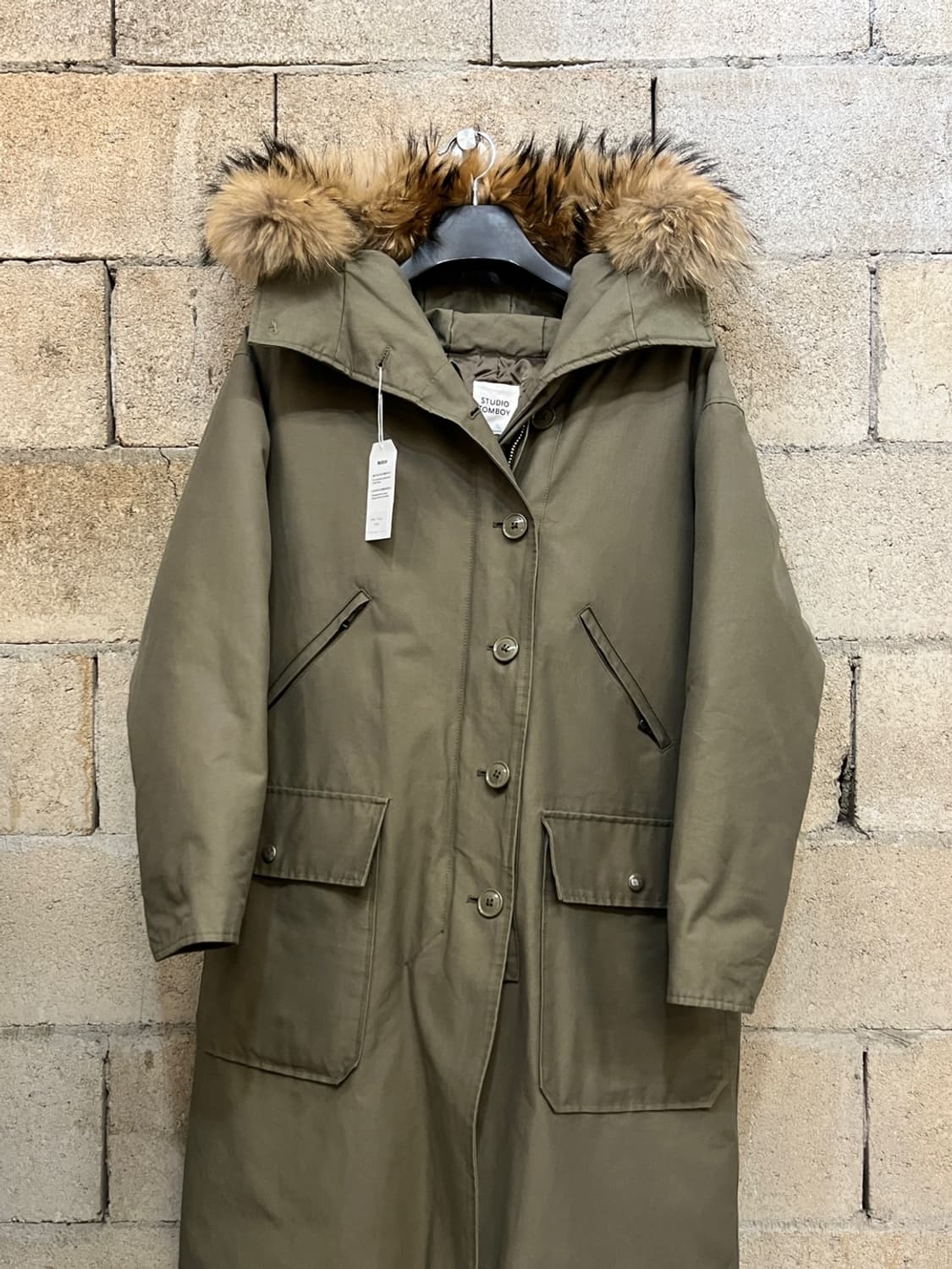 스튜디오 톰보이 퍼 롱 파카 상품이미지2