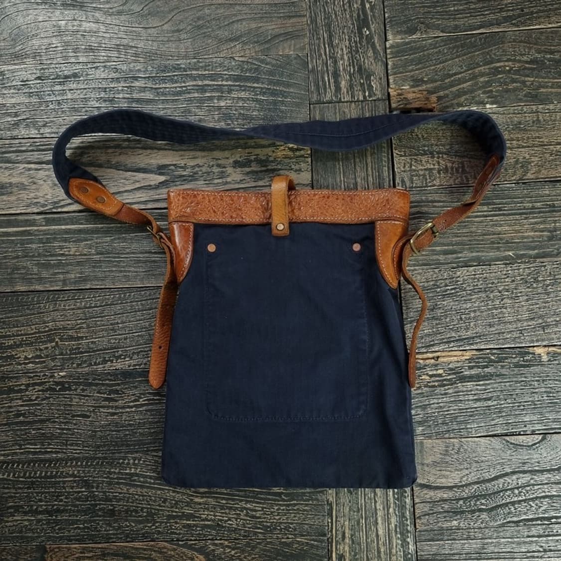 [네이버후드] 리얼 레더 코튼 크로스백 P01610 상품이미지3