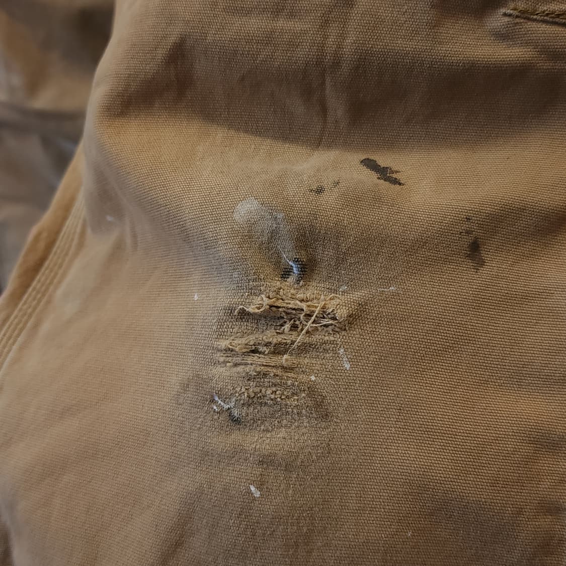 칼하트 워크팬츠 더블니 브라운 유틸리티 팬츠 페인팅 34x32 상품이미지8