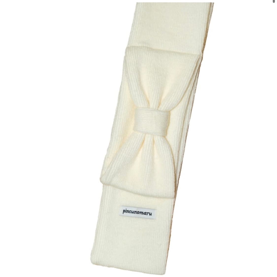 핀쿠노마루 미니 리본 머플러 아이보리 상품이미지1