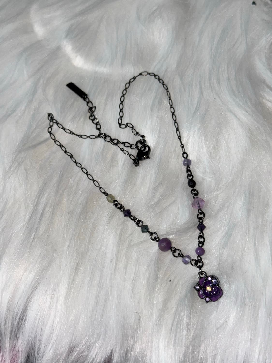 ANNA SUI 안나수이 플라워 비즈 디테일 목걸이 상품이미지1