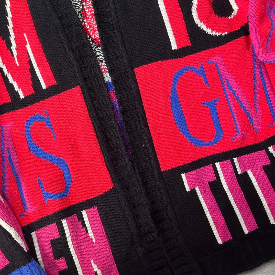 105 msgm 패턴 컬러 블럭 가디건 상품이미지5
