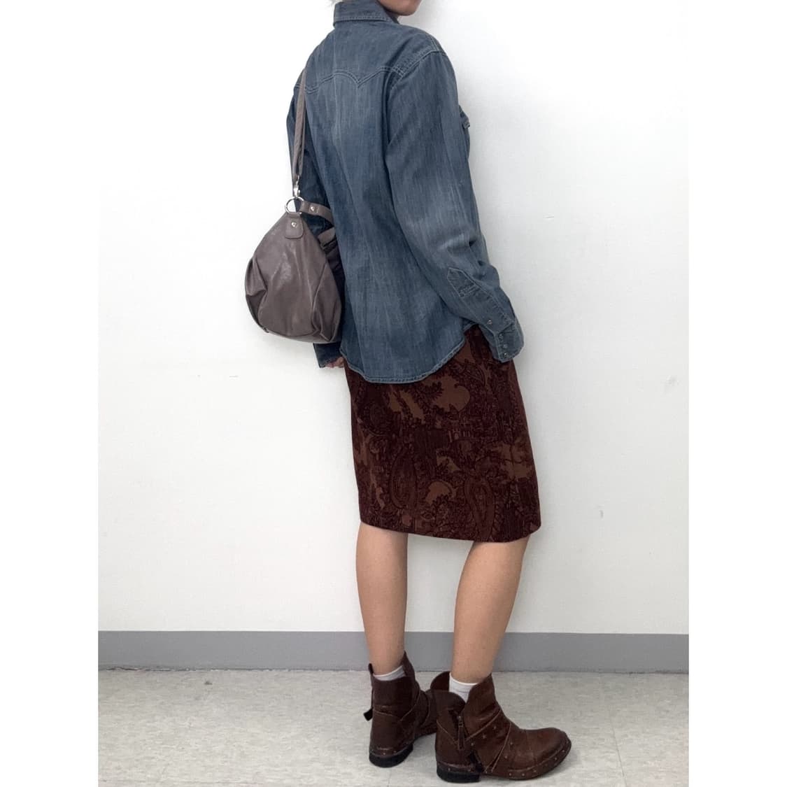 빈티지 데님 웨스턴 셔츠 상품이미지4