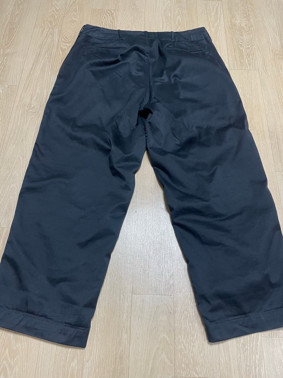 나나미카 와이드 치노팬츠 블랙 36 상품이미지2