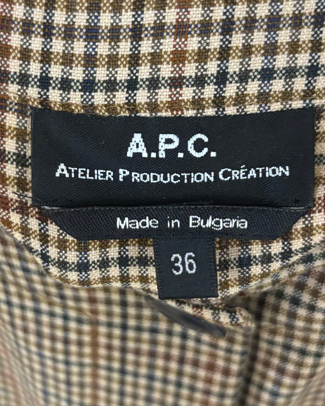 아페쎄 클래식 체크 자켓 상품이미지7