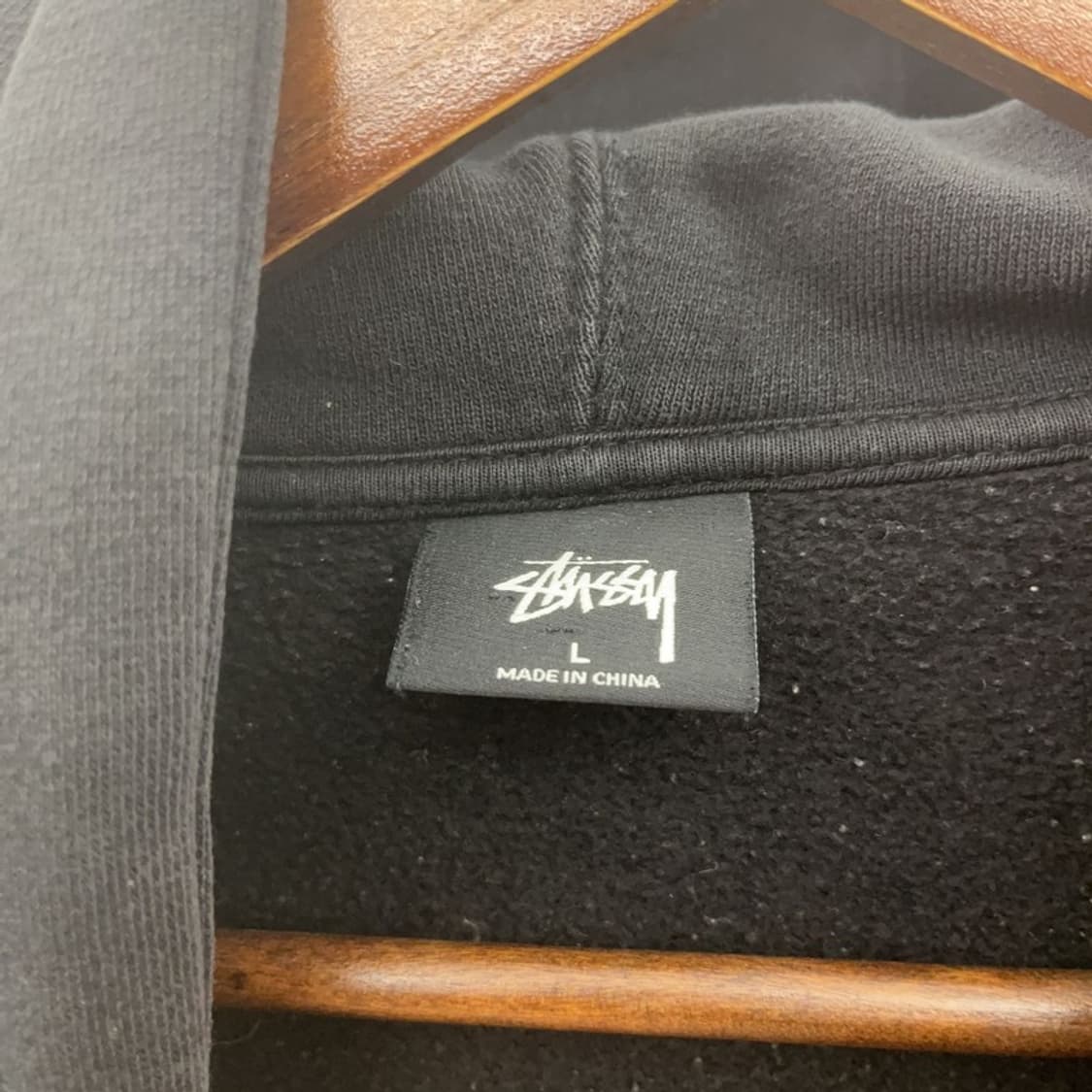 스투시 베이직 모던 빈티지 백로고 약기모 후드티 L C07438 상품이미지5