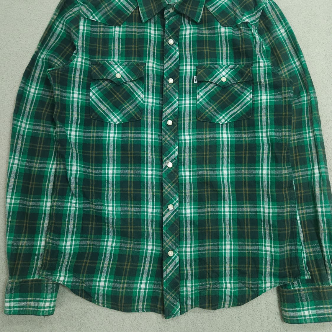 리바이스 플란넬 웨스턴 셔츠 M 상품이미지2