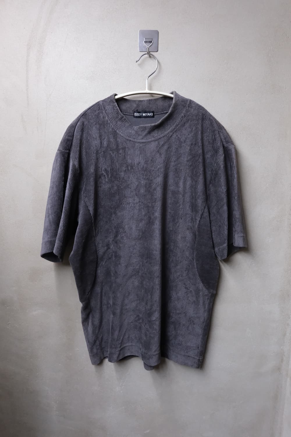 Issey miyake 코듀로이 모크넥 반팔 티셔츠 M 상품이미지1
