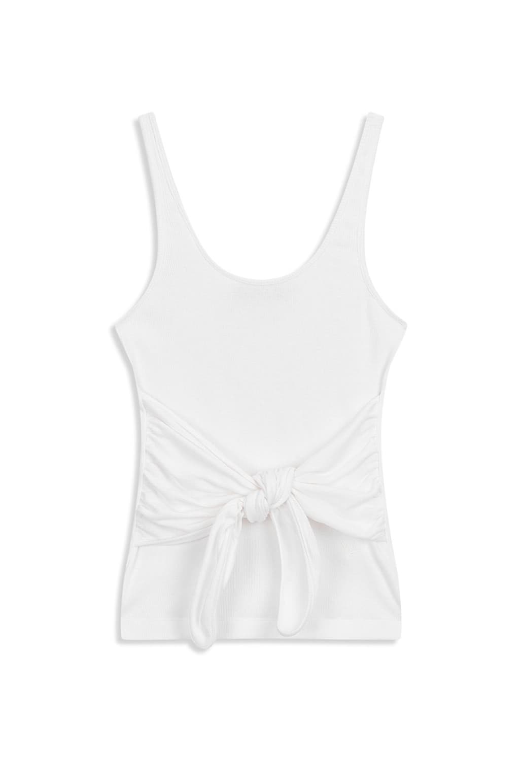 OPEN YY(오픈와이와이) NOTTED SLEEVELESS, WHITE 상품이미지3