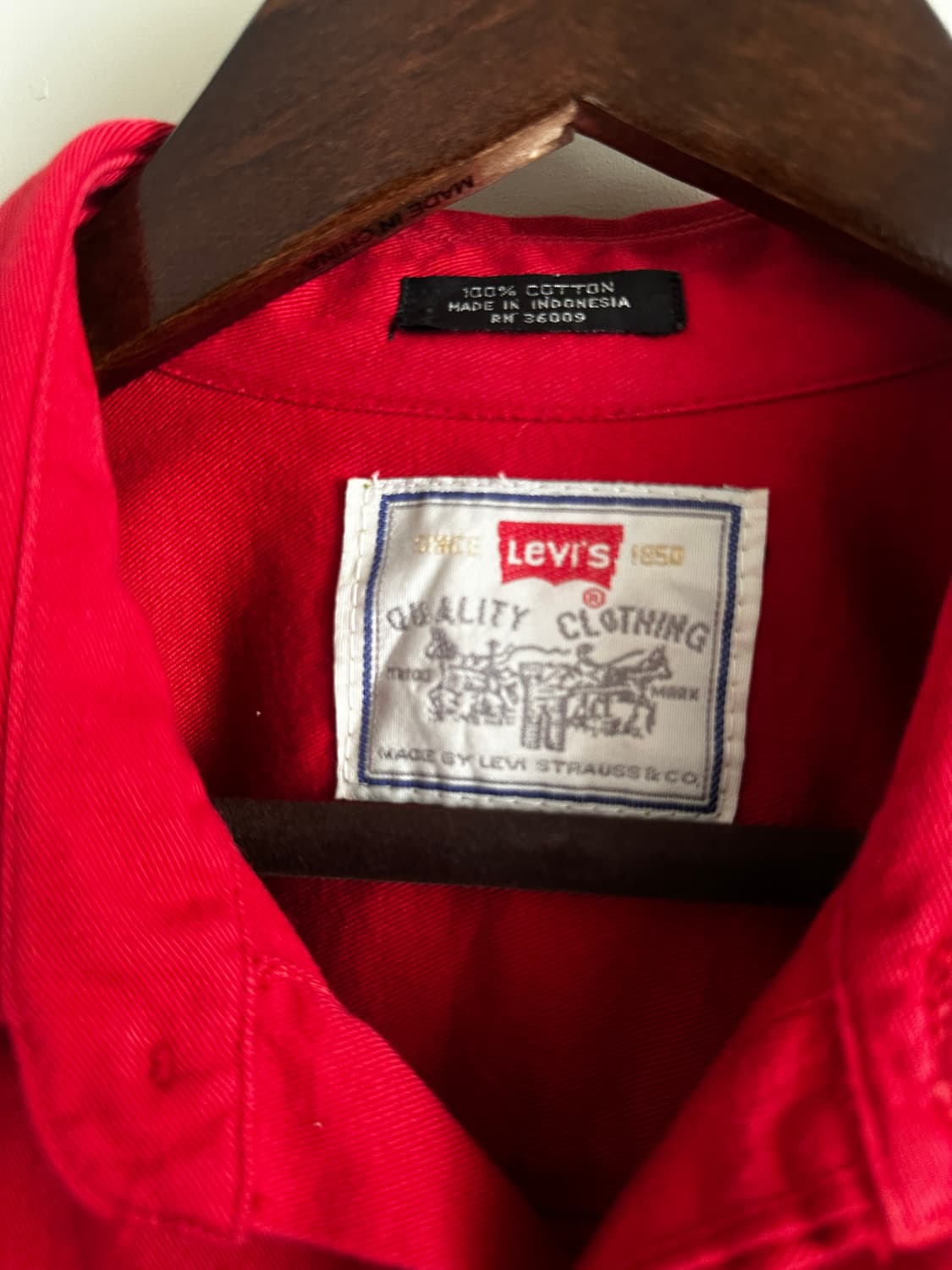 Levi’s 레드 트윌 워크 셔츠 상품이미지5