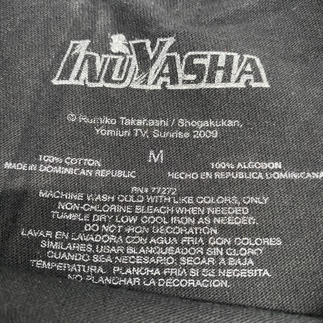 이누야샤 오피셜 애니메이션 티셔츠 상품이미지3