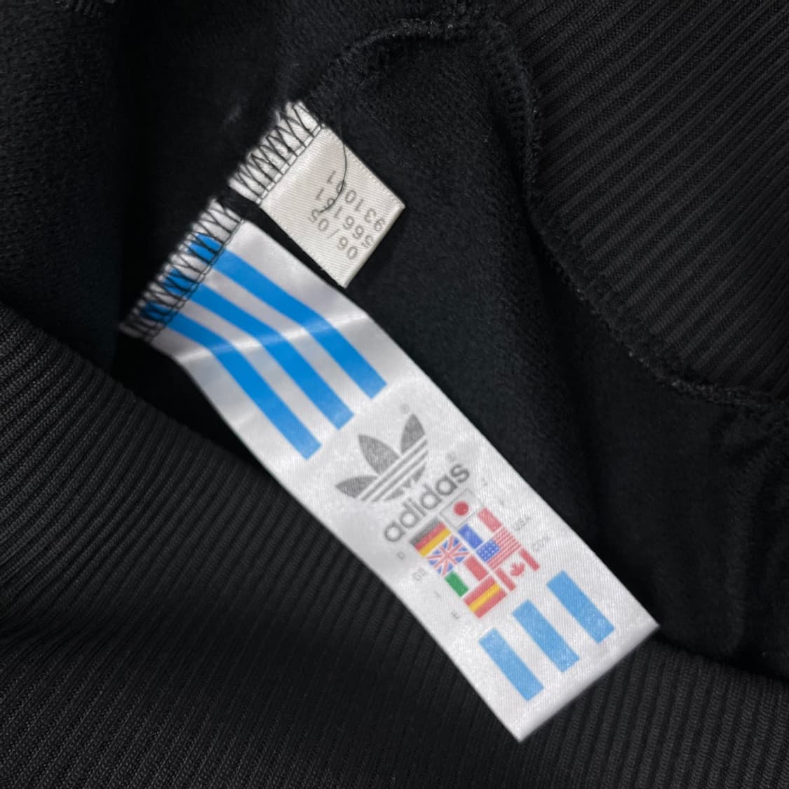 아디다스 y2k 레드배색 블랙 글리터 트랙탑 90 상품이미지7