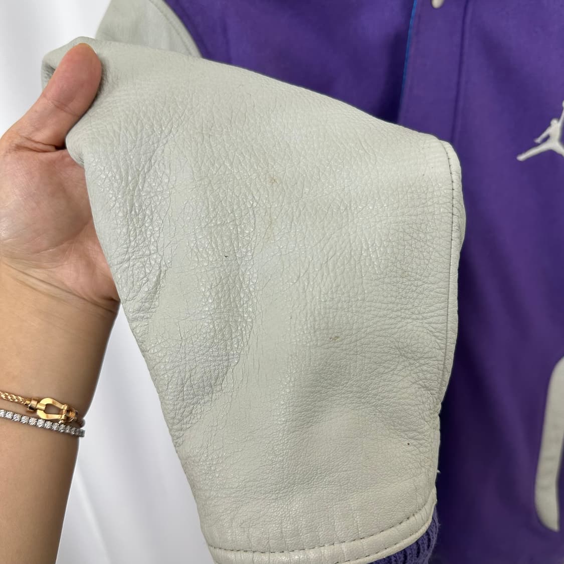   조던 남성 야구점퍼 모 가죽자켓 100 OE 상품이미지2