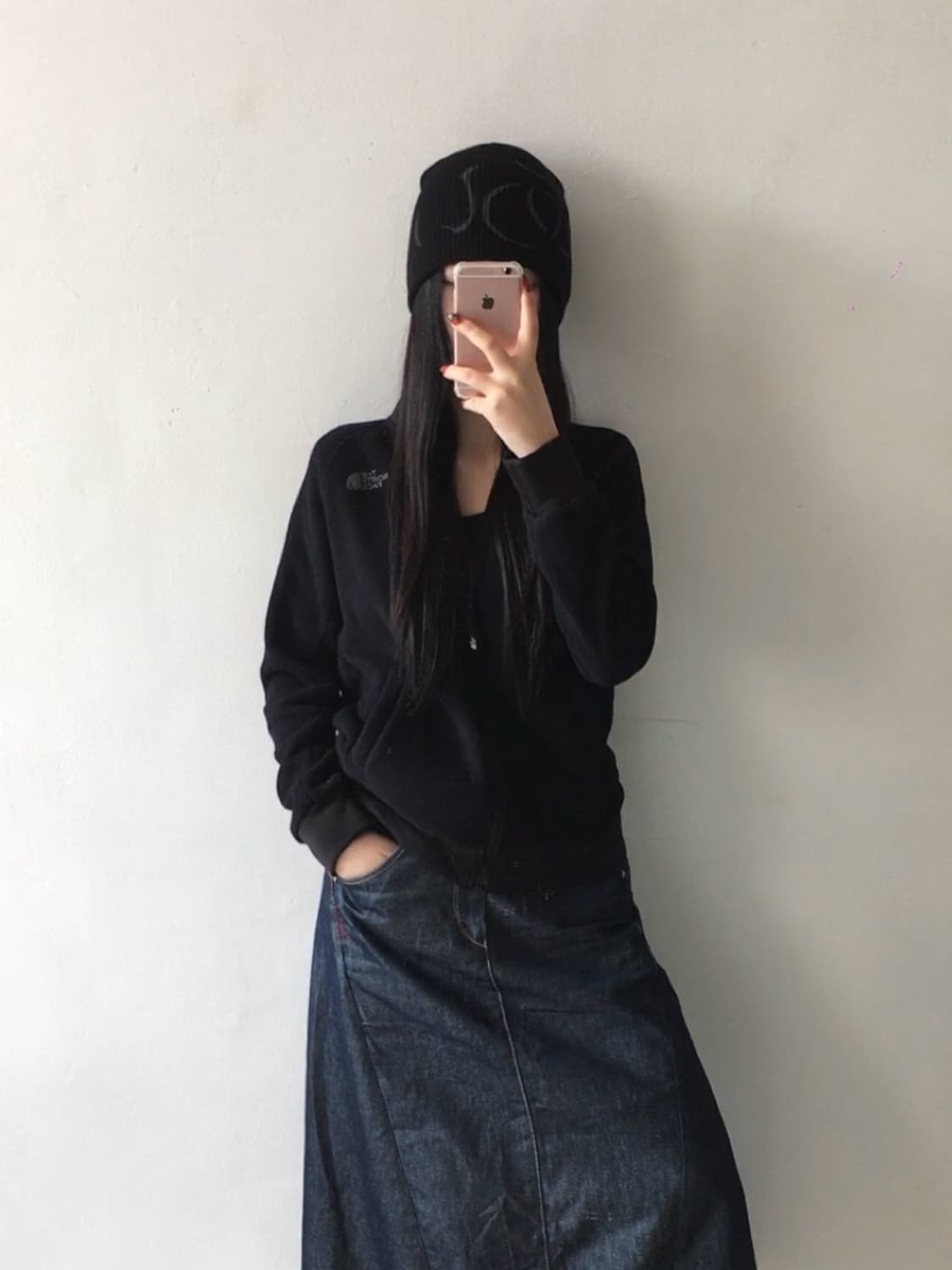 노스페이스 자수 플리스 집업 상품이미지1