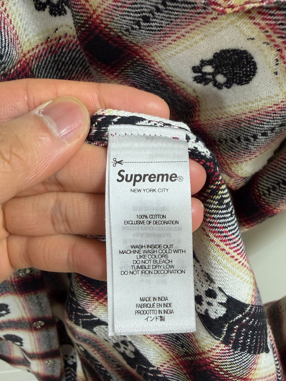 슈프림 넘버나인 플란넬 셔츠 상품이미지5