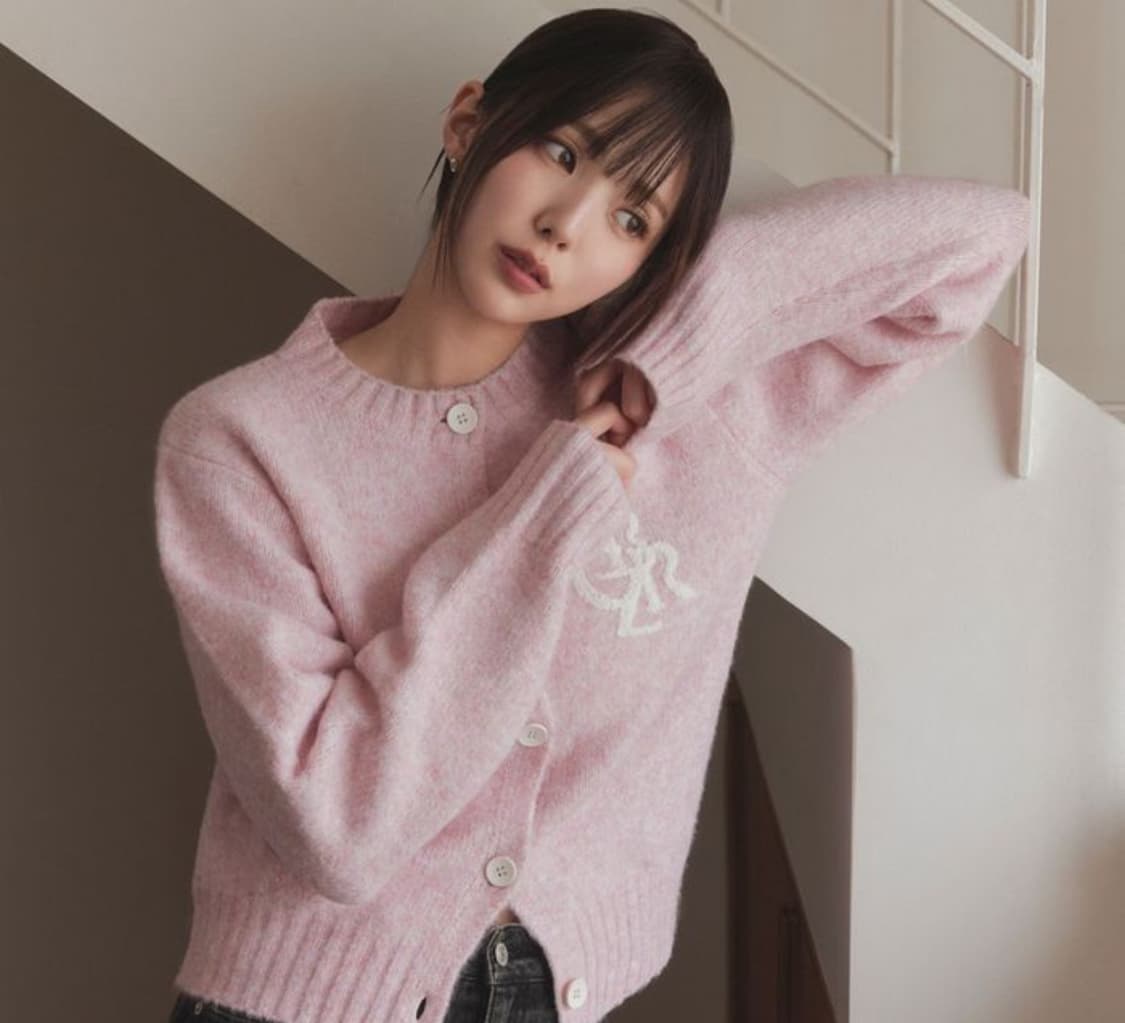 시티브리즈 시티 심볼 로고 가디건 _핑크 새상품 상품이미지2