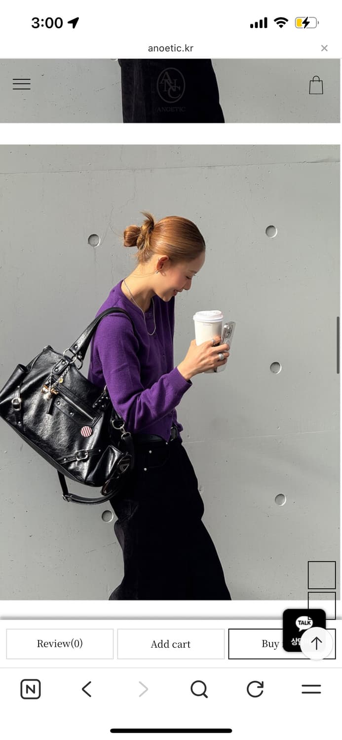 아노에틱 ANC STUD RING BAG_BLACK 상품이미지3