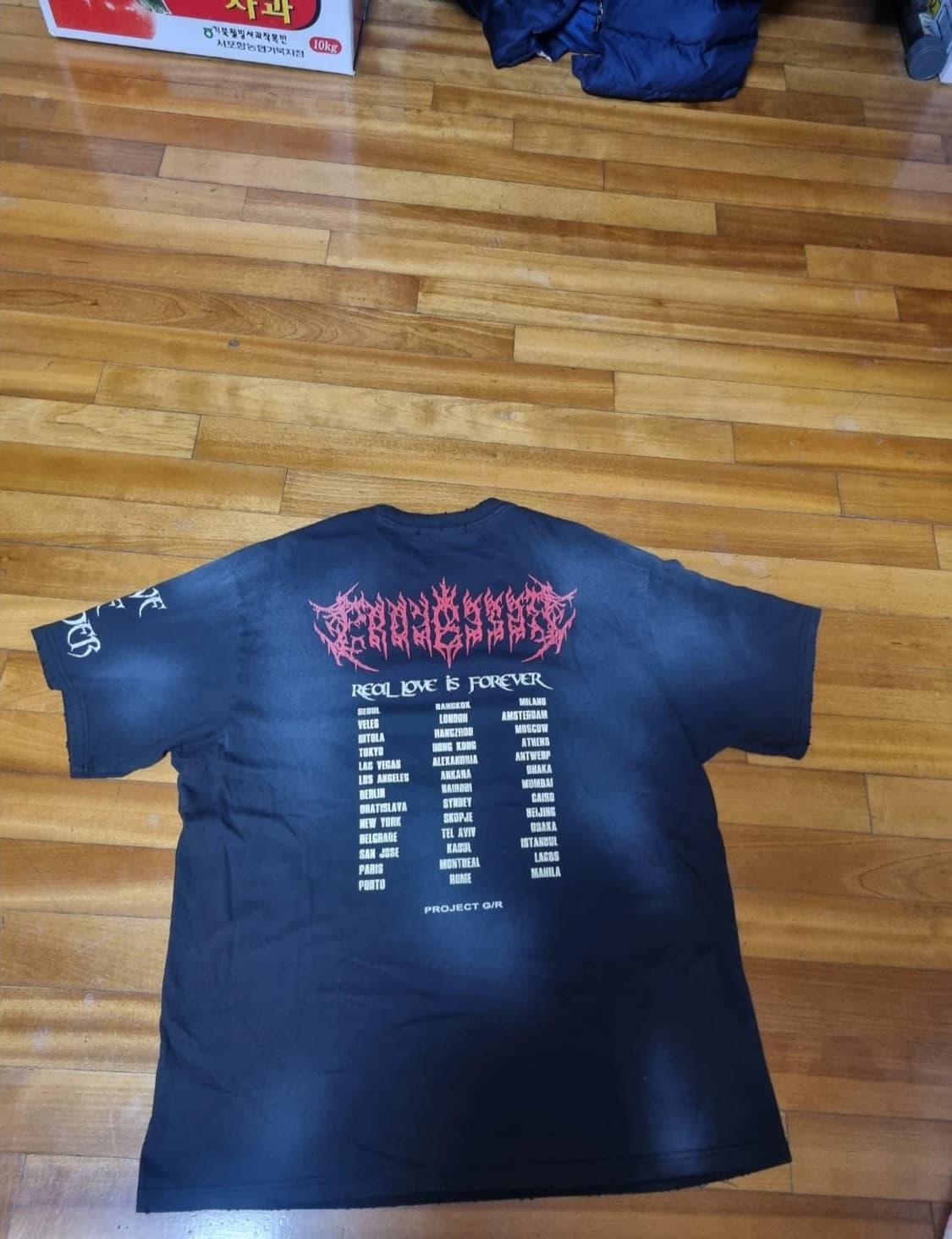 프로젝트지알 크로우 월드투어 티셔츠  상품이미지2