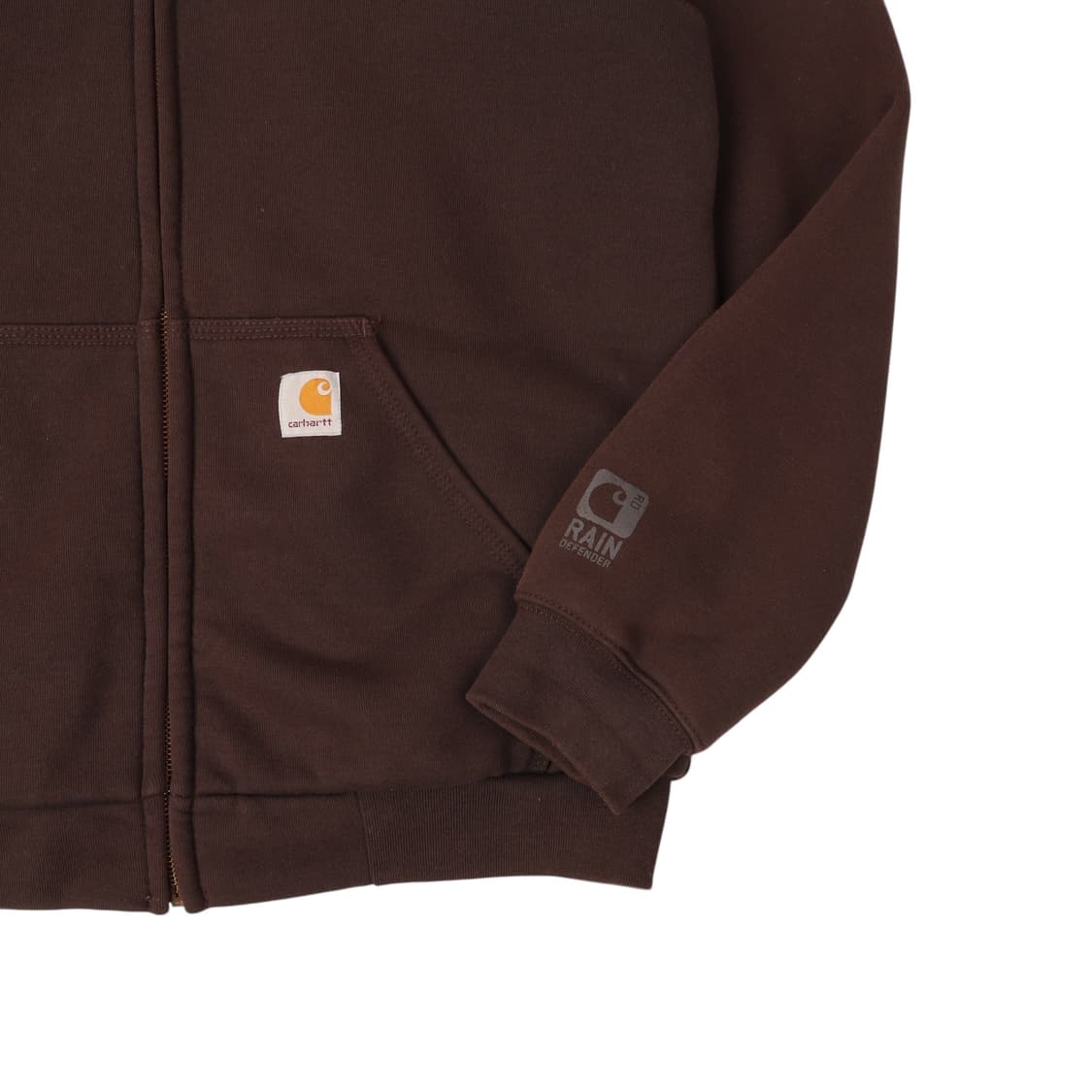 칼하트 다크브라운 레인디펜더 써멀 후드집업 상품이미지3