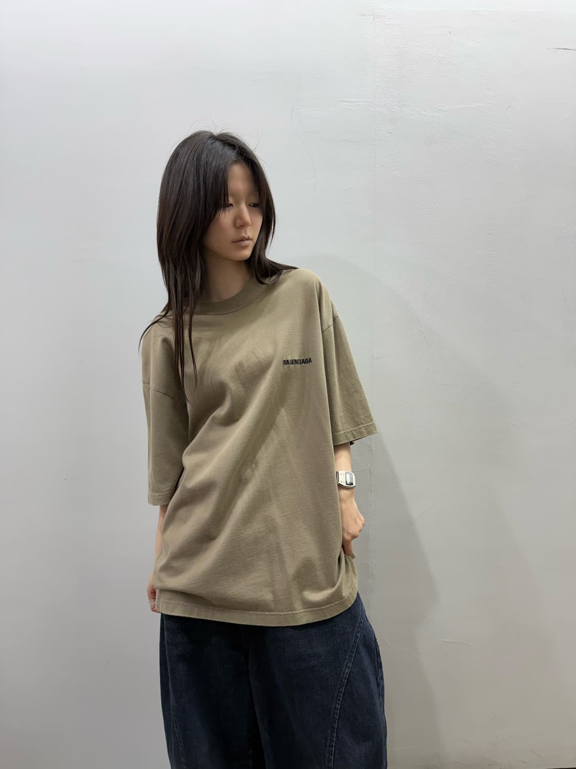 발렌시아가 로고 오버핏 티셔츠 상품이미지6