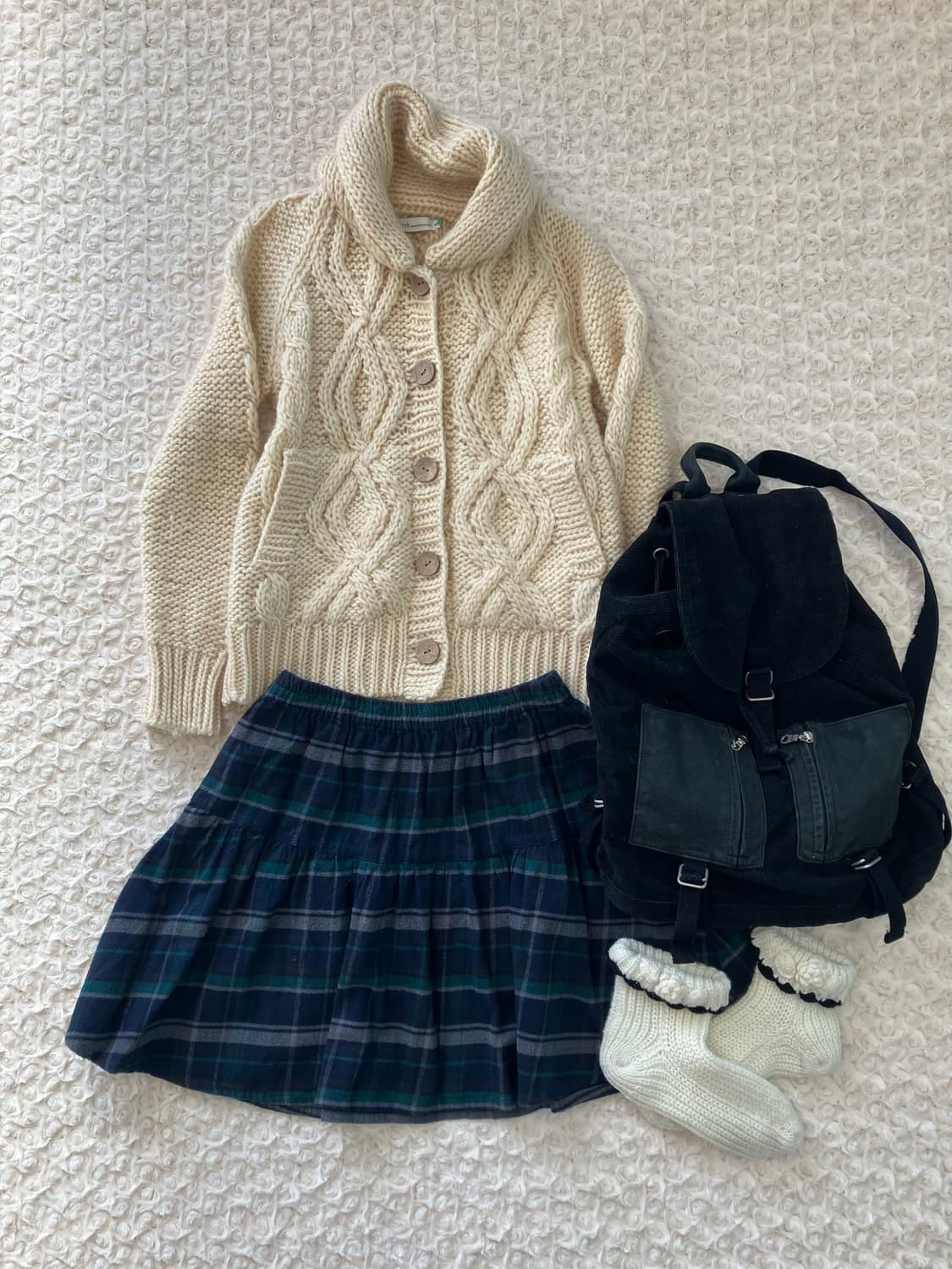 얼스뮤직 아이보리 울 포켓 가디건 상품이미지6