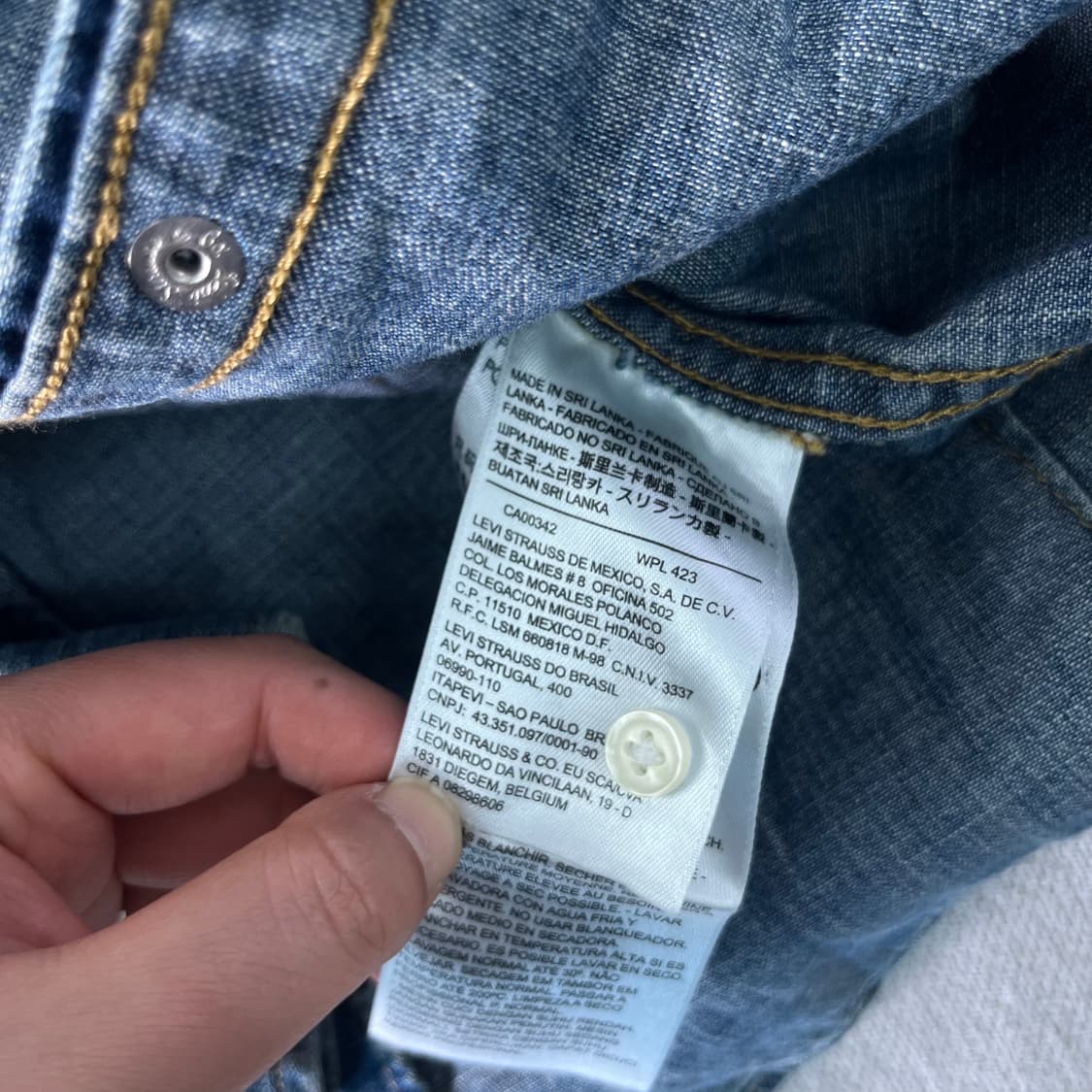 W 95 리바이스 레드루프 웨스턴 데님 셔츠 상품이미지4