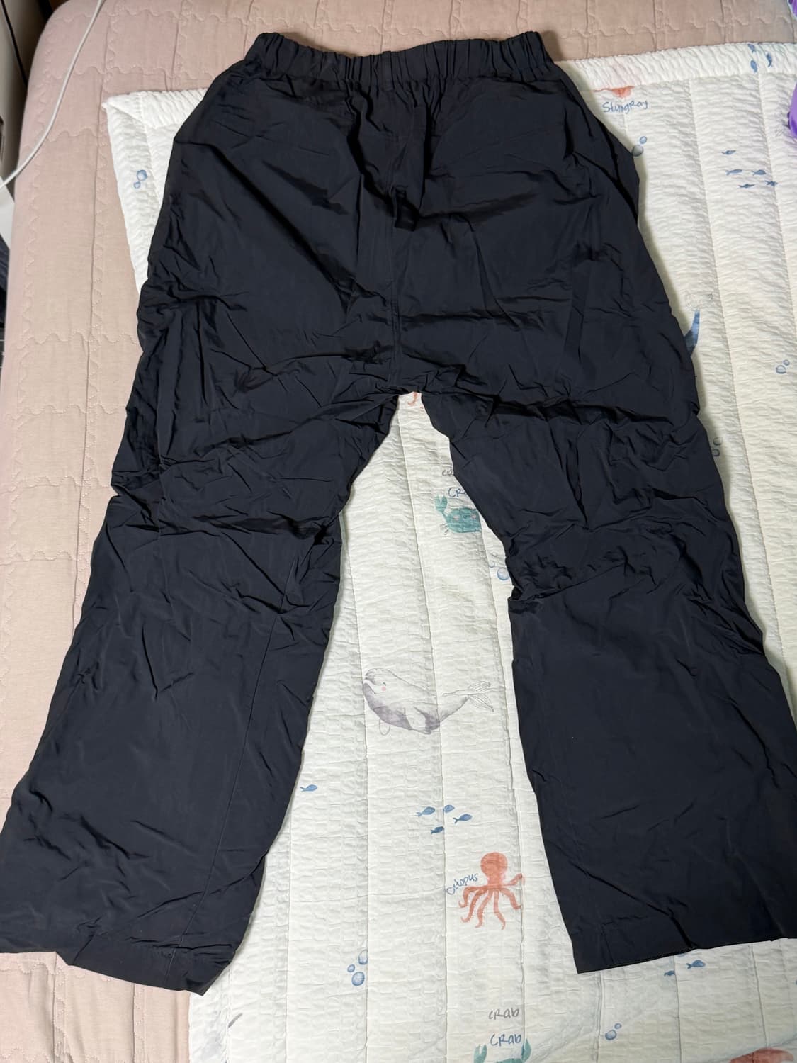 산산기어 웨이브 팬츠 블랙 상품이미지2