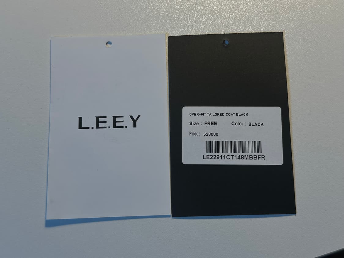 LEEY 리 엘이이와이 오버핏 롱코트 상품이미지8