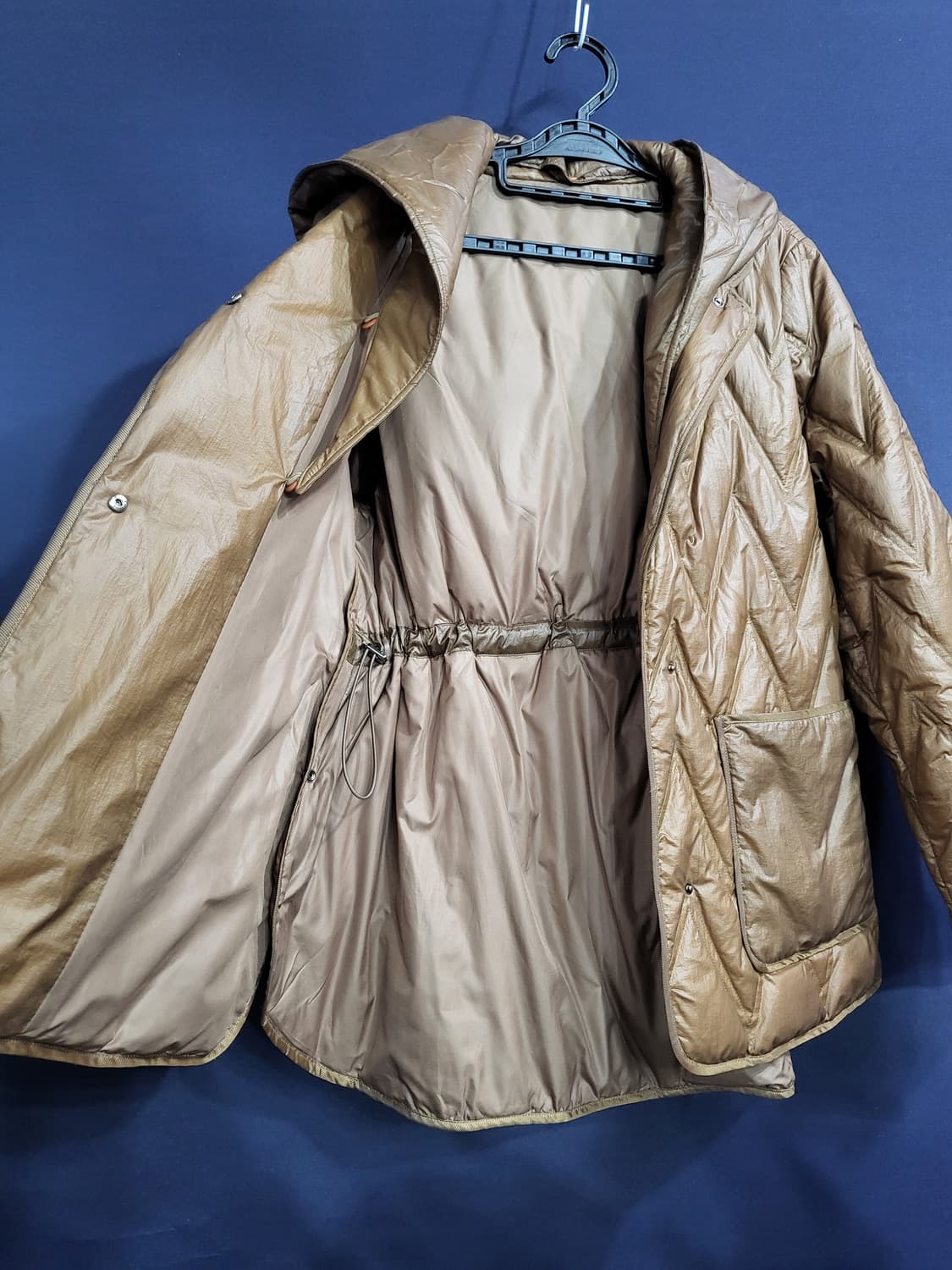 퀼팅 구스다운 후드패딩 상품이미지5