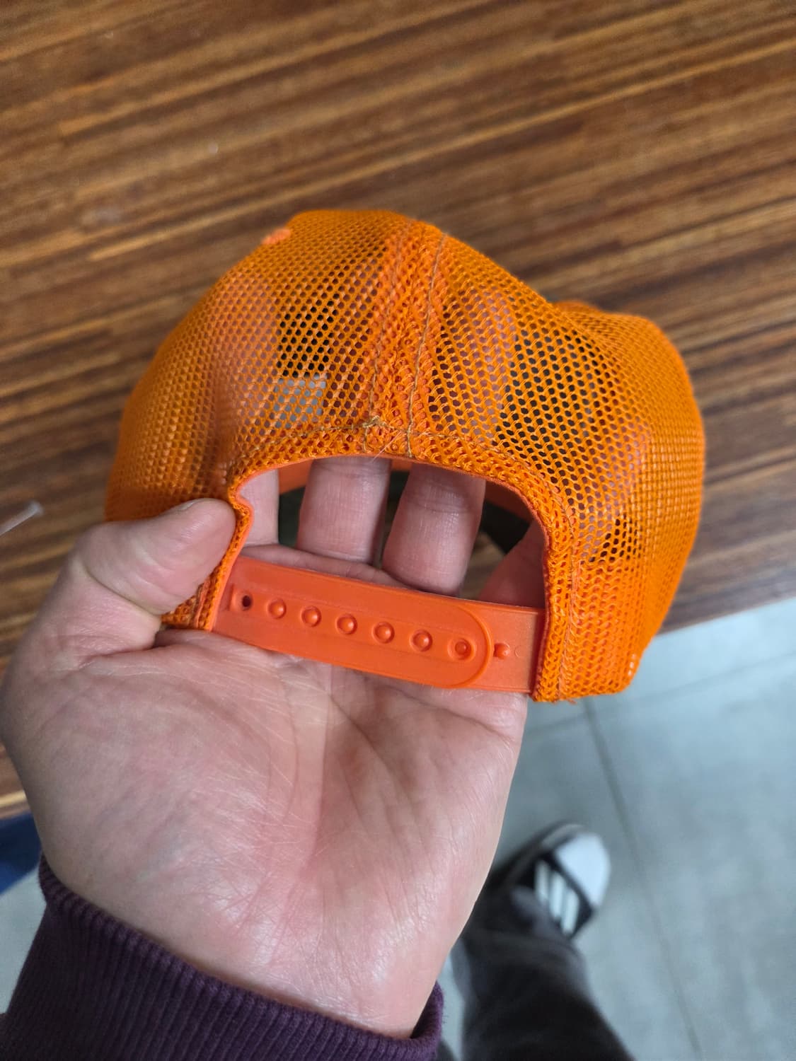 본더치 빈티지 카키오렌지 메쉬 트러커 모자 프리  상품이미지3