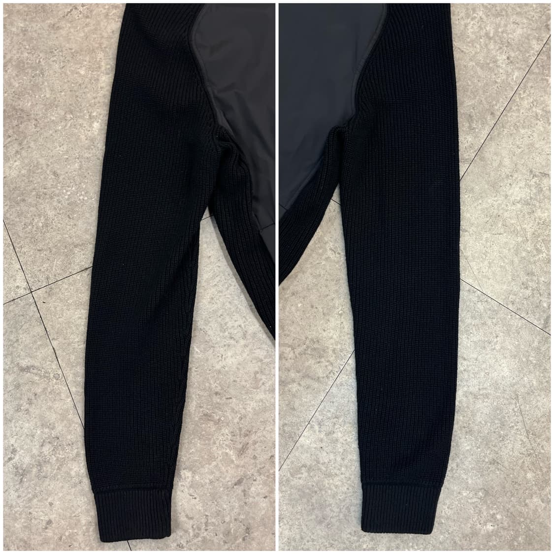 휴고 보스 니트 투웨이 집업 자켓 블랙 XL #csz3310 상품이미지7