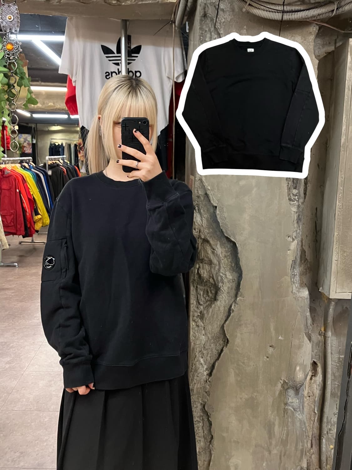 씨피컴퍼니 맨투맨 블랙   #csz1800 상품이미지1