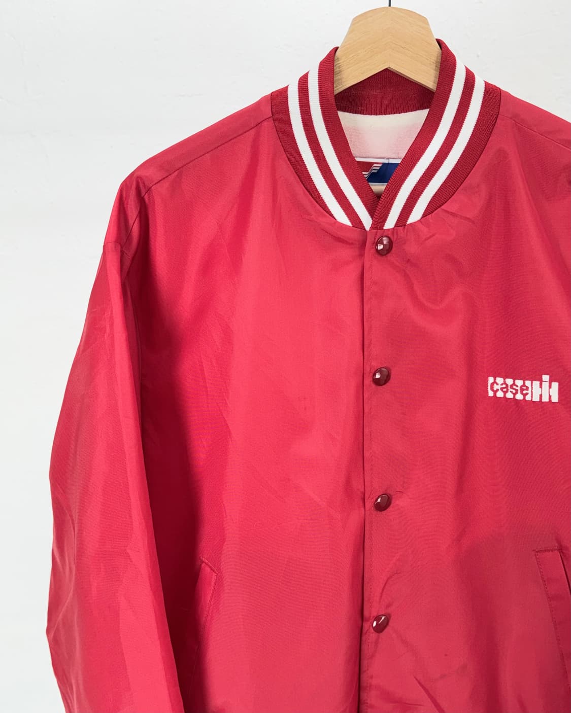 스윙스터 90s 레드 나일론 바시티 자켓 상품이미지2