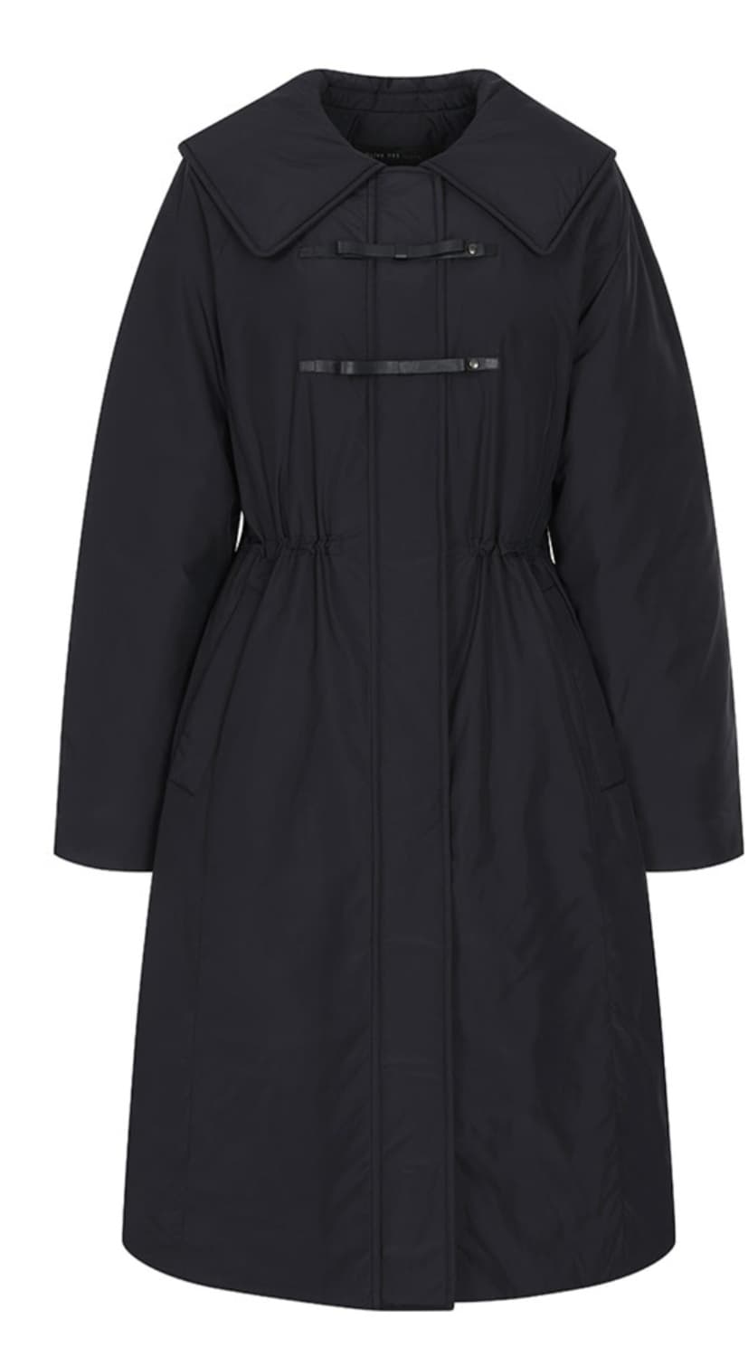 빅카라 네이비 리본패딩 상품이미지1