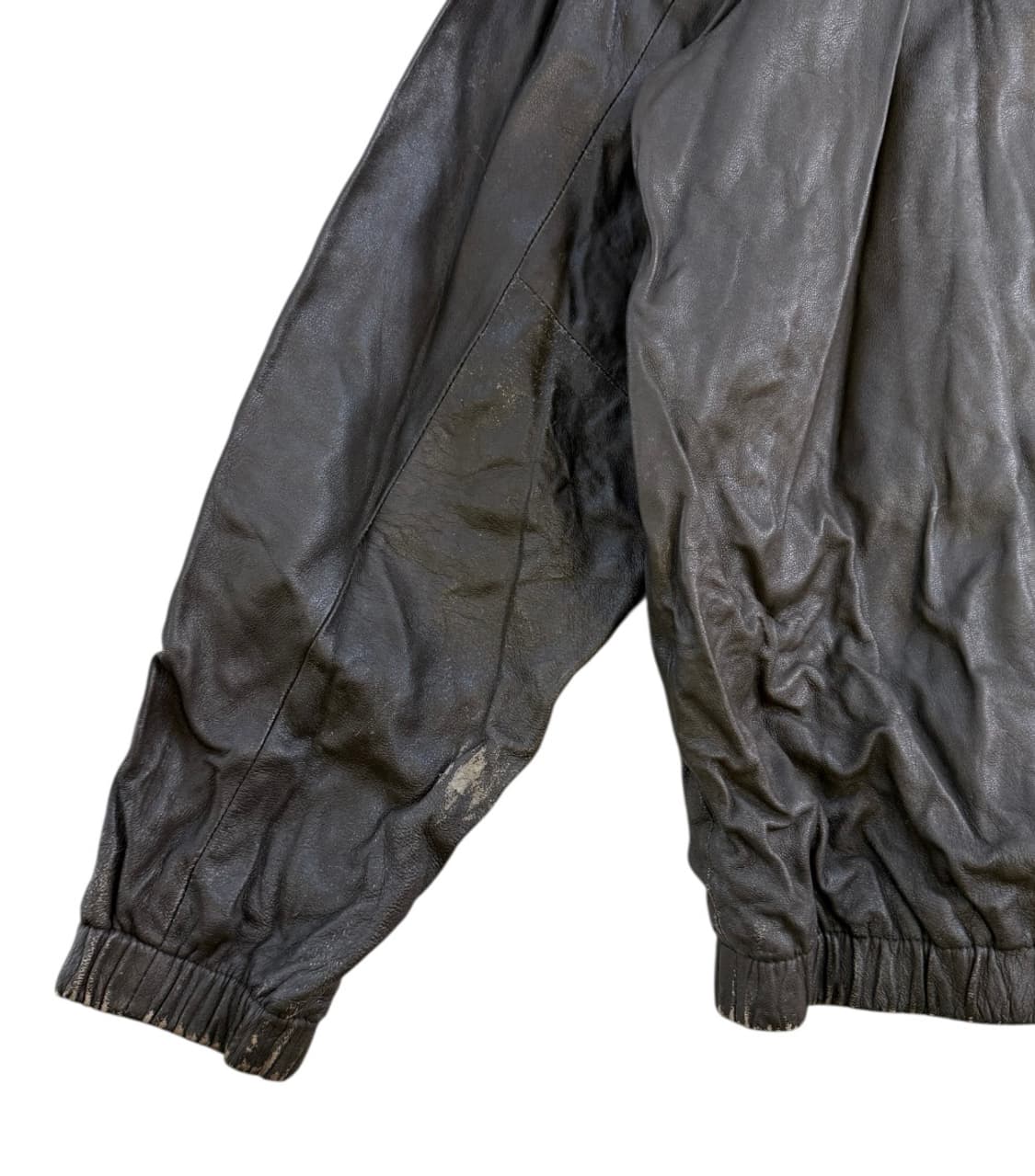 폴로 랄프 로렌 90‘s 일경물산 쉽스킨 레더 스윙톱 자켓 상품이미지6