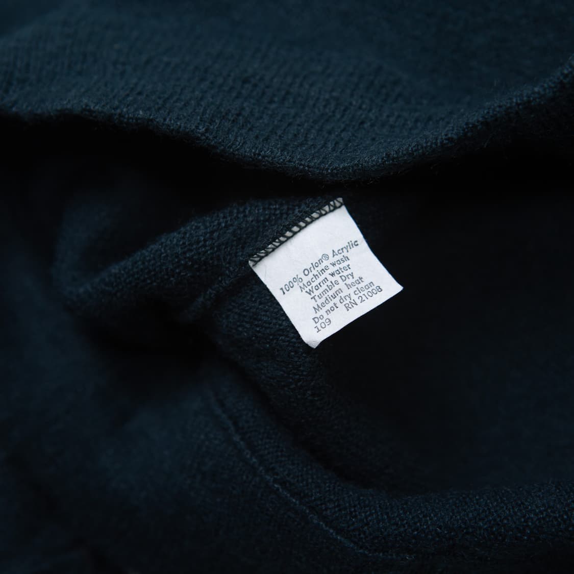 60s IZOD 라코스테 올른 아크릴 V넥 스웨터 딥 그린 상품이미지5