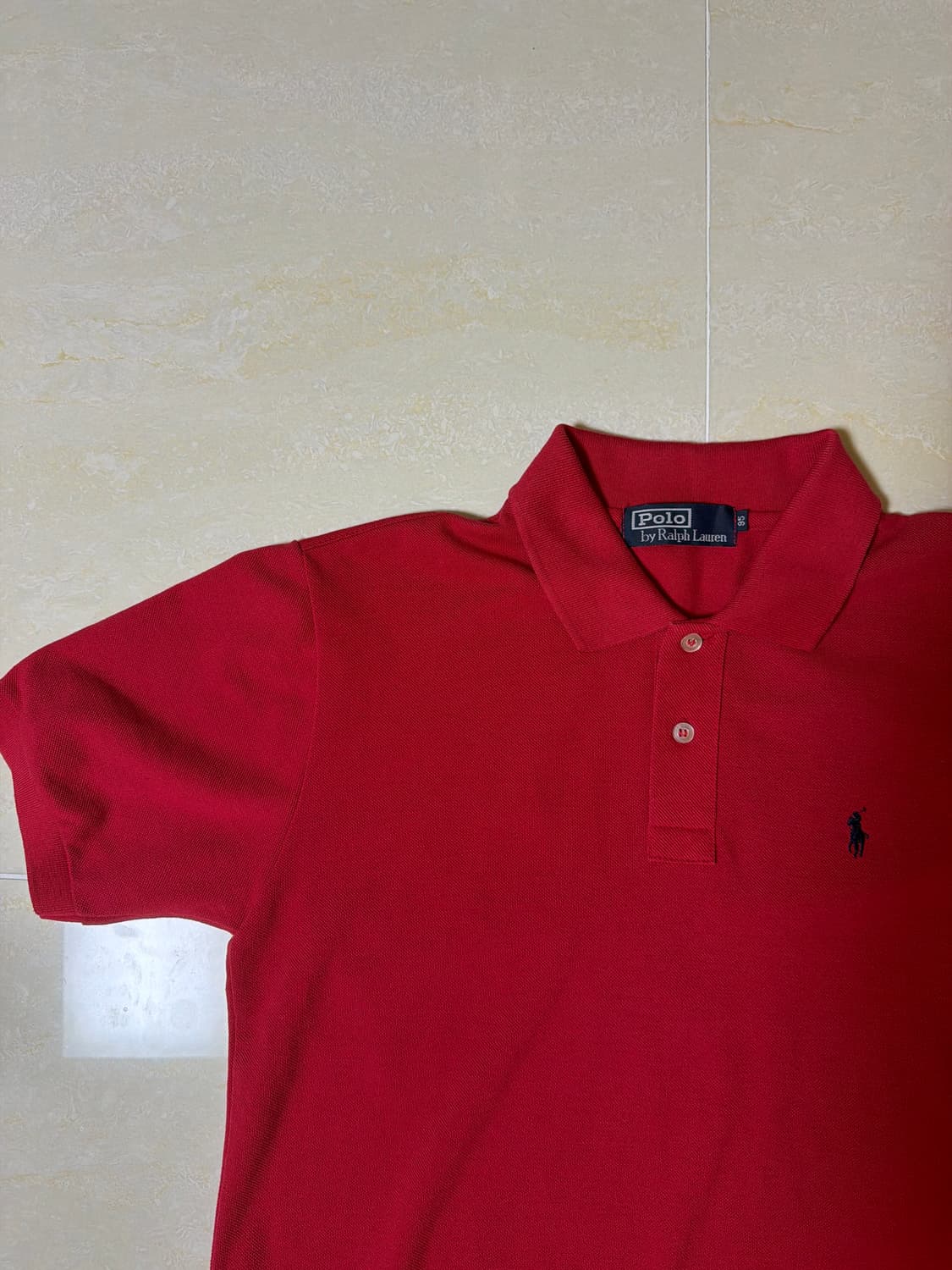 폴로 카라티 레드 M 상품이미지2