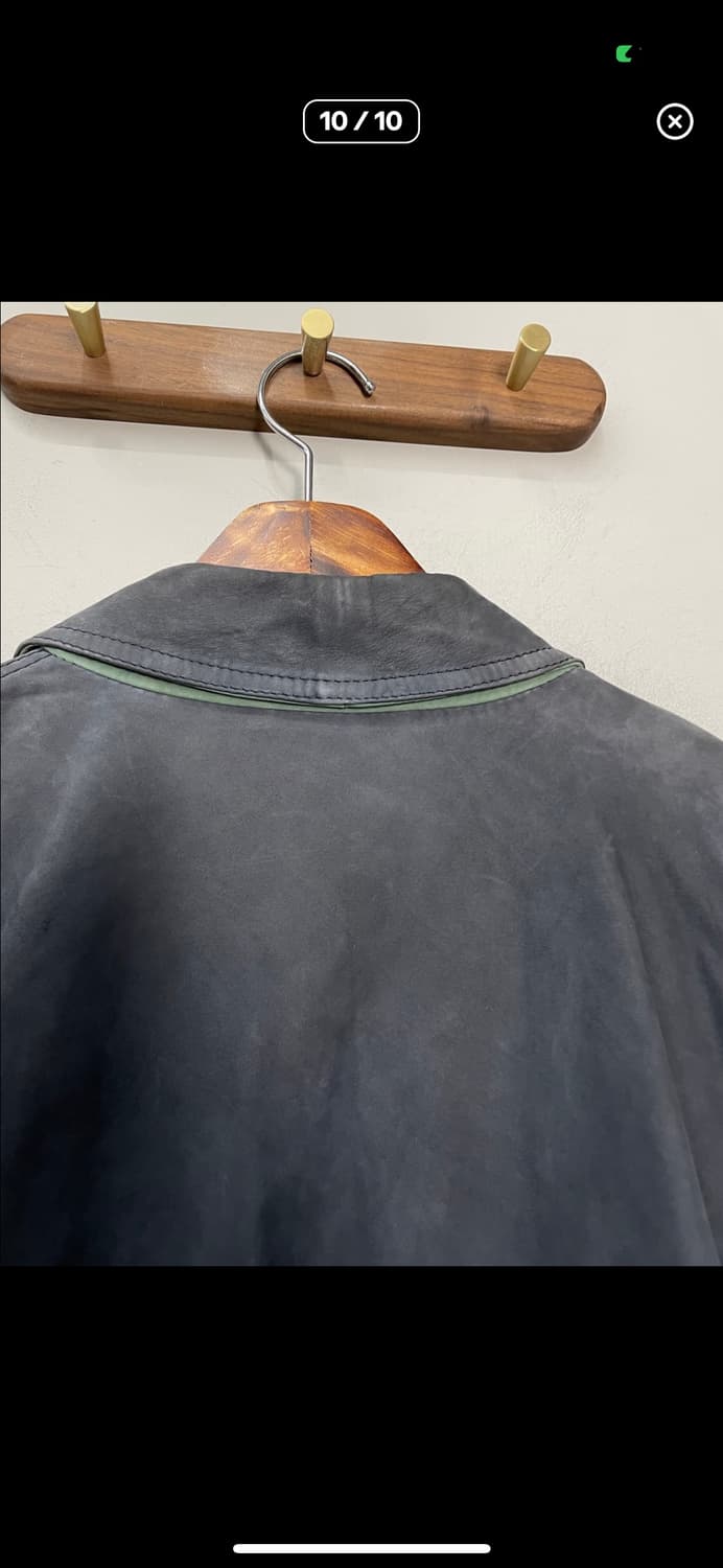 빈티지 네이비 블루종 스웨이드 자켓 A3200 상품이미지10