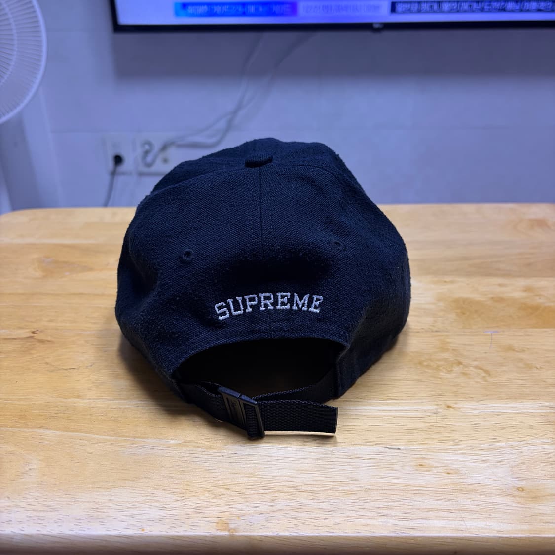 슈프림 클래식 로고 6패널 캡 모자 블랙 23SS 상품이미지3