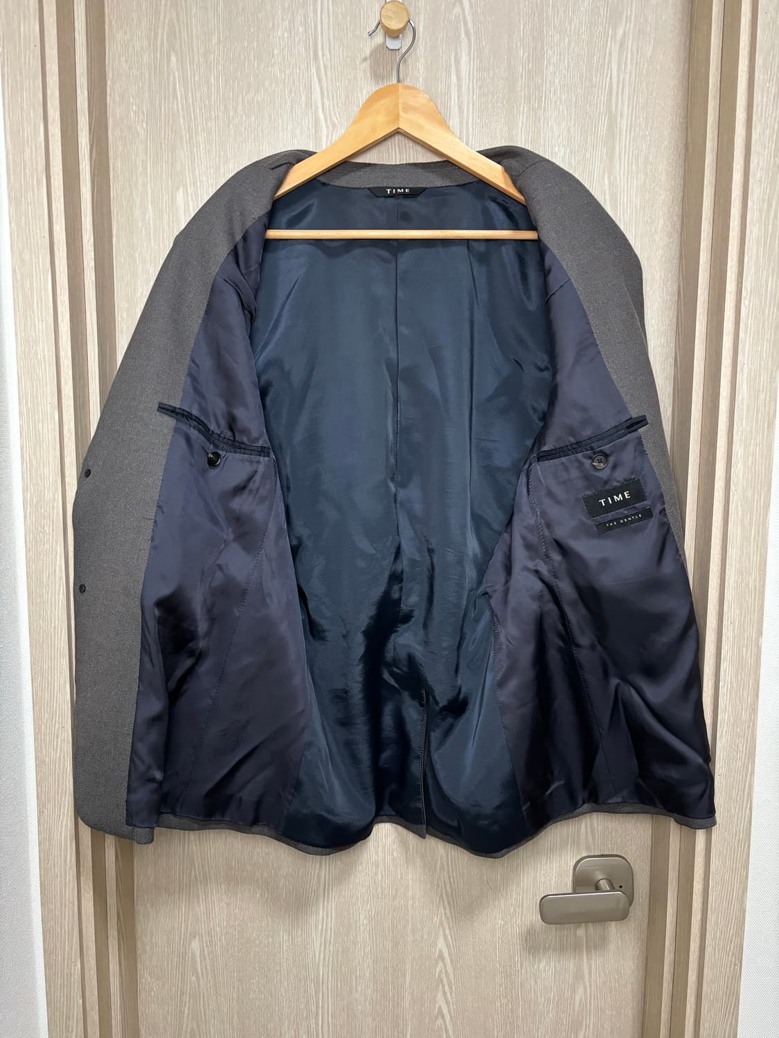 24SS)타임옴므 더젠틀 정장셋업 105,86/다크브라운 상품이미지4