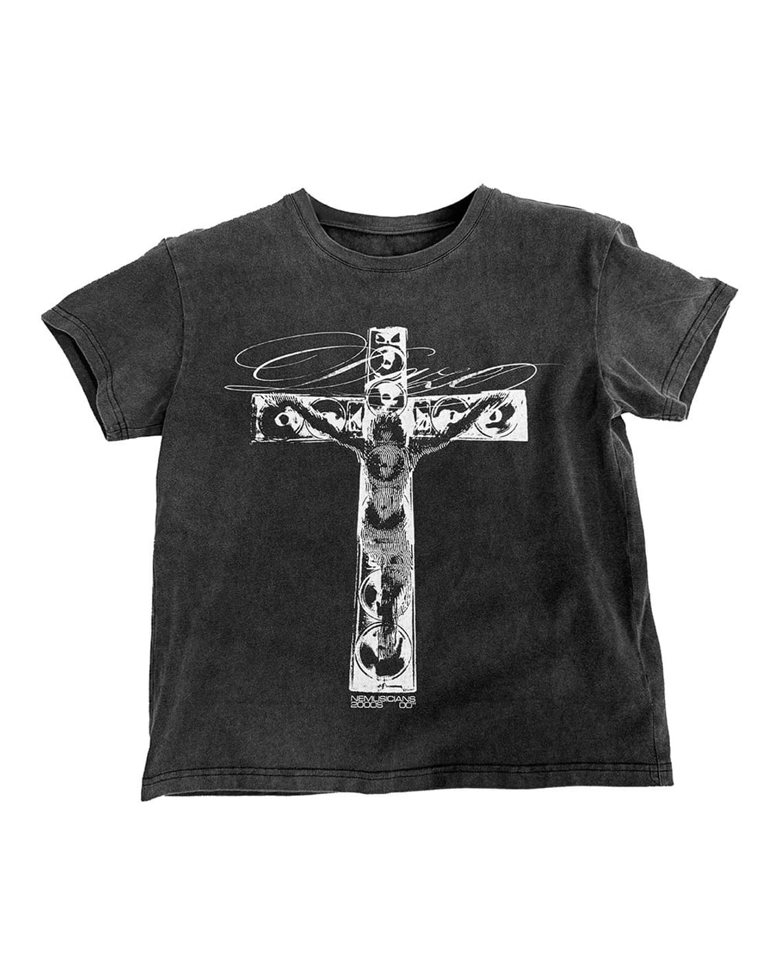 Rhythm Slave Cross Print T-Shirt 상품이미지1
