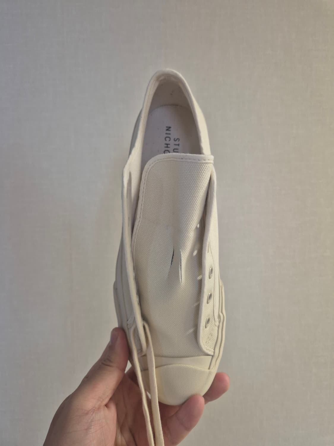 [새상품/230] 스튜디오 니콜슨 x 문스타 메리노 스니커즈 크림 상품이미지2