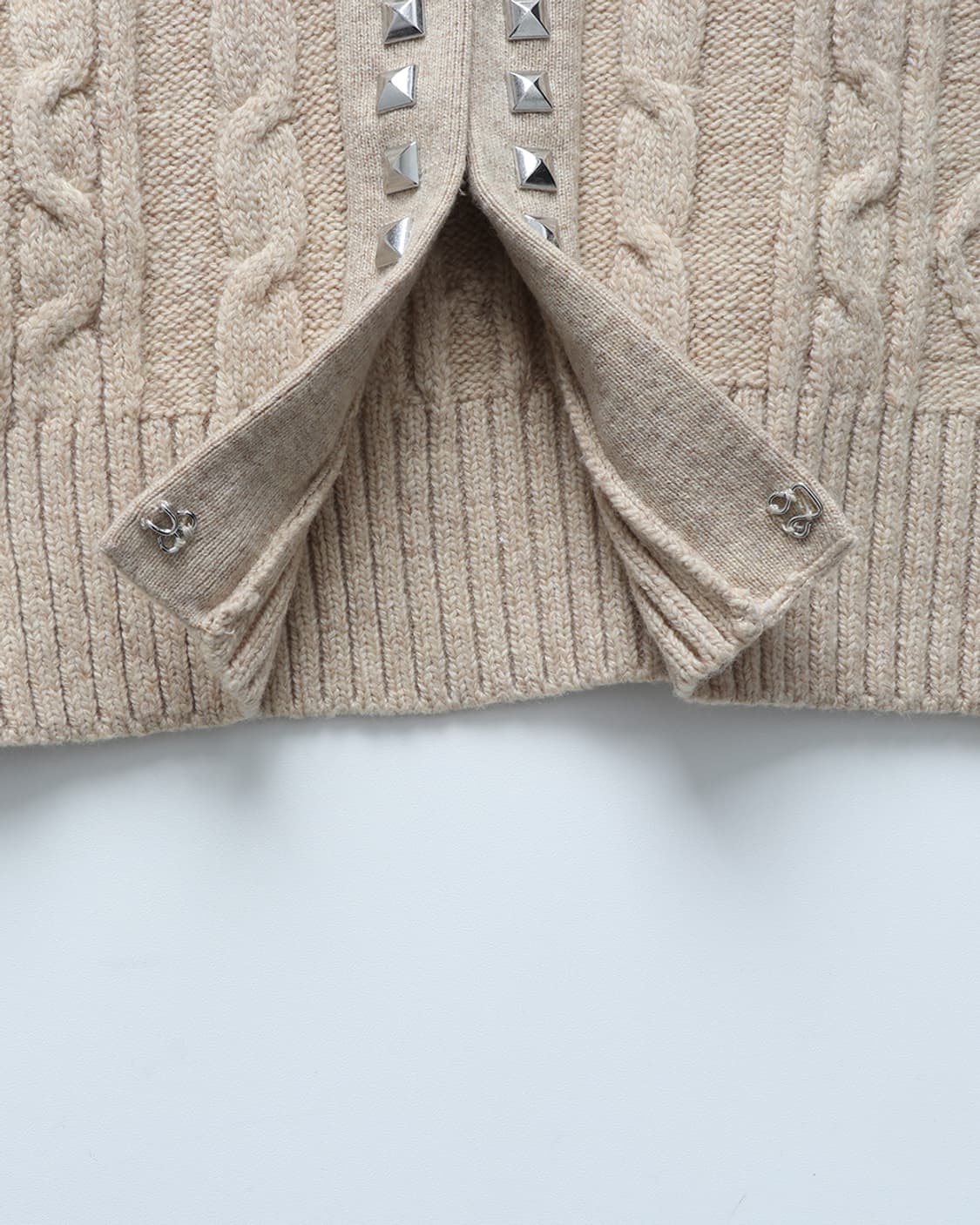 HYSTERIC GLAMOUR Stud Cable Cardigan 상품이미지9