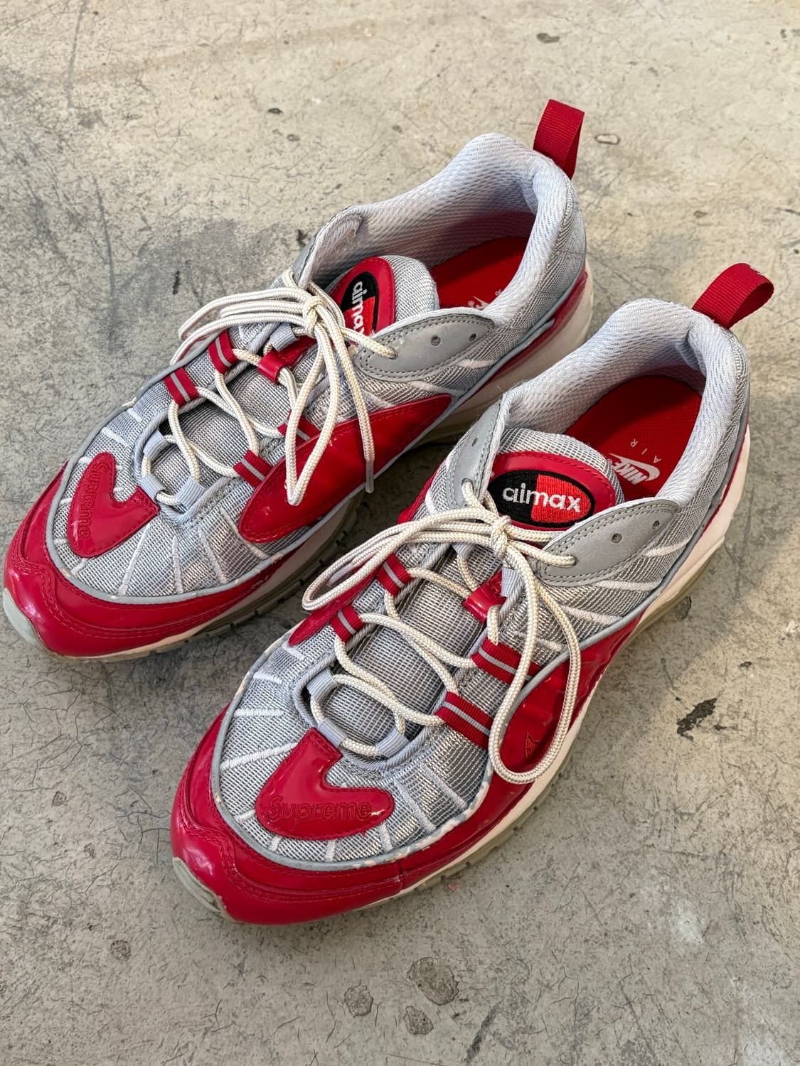 [280] 슈프림 나이키 에어맥스 98 레드 상품이미지1