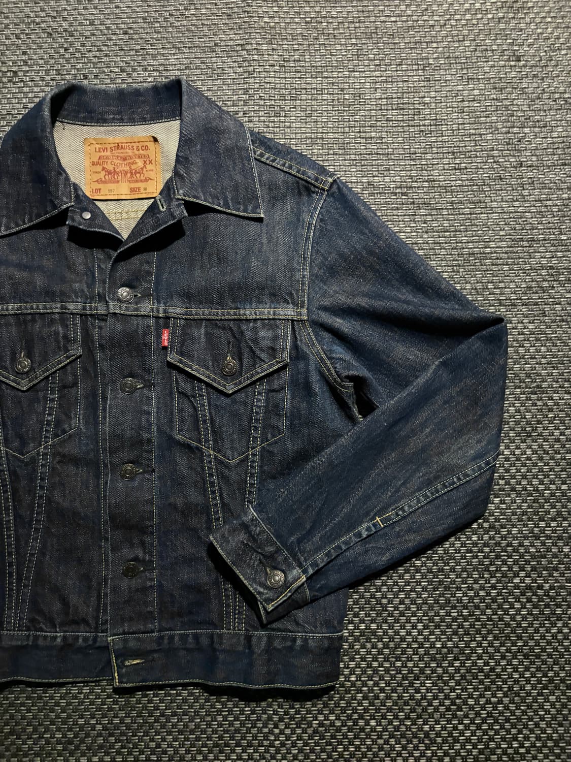90s LEVI'S LVC 3rd DENIM TRUCKER 38 상품이미지5