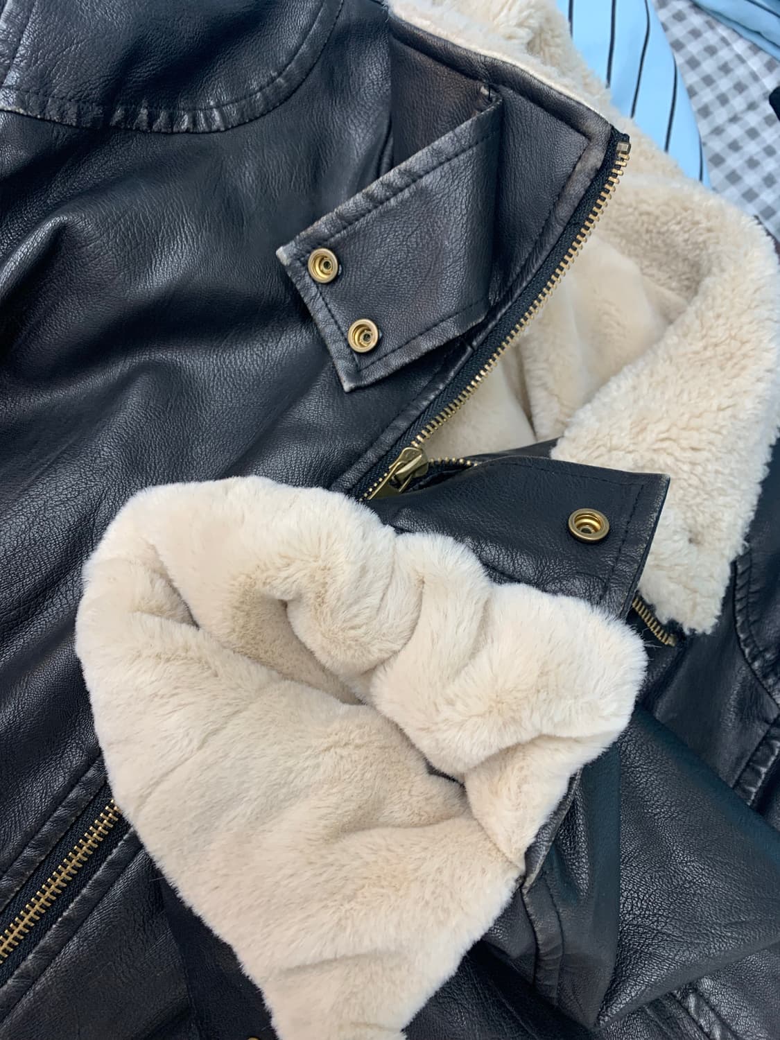 유어제이 | your.j 무스탕 레더자켓 상품이미지4